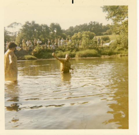 Sam Fife baptizing